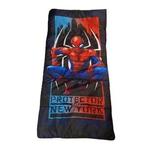 Spider-Man Sleeping Bag Zip Closure Protector of New York Blue Red Blanket